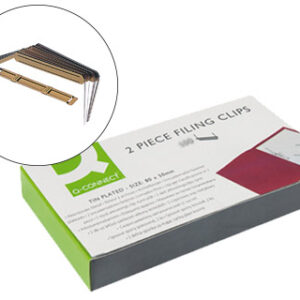 Encadernador Fastener Q-Connect Dourado (100 Unidades)