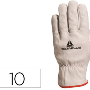 Luvas Deltaplus Pele De Vaca Cor Cinza Formato 10 - DELTAPLUS