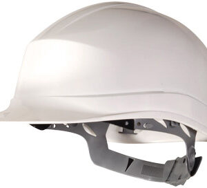 Capacete De Obra De Polietileno Ajustavel Com Isolamento Eletrico Cor Branco - DELTAPLUS