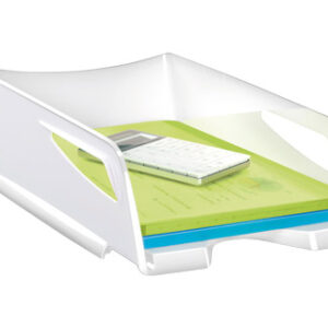 Tabuleiro de Secretaria Cep Maxi de Grande Capacidade 386X270X115 mm Plastico Branco