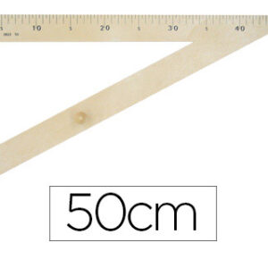 Esquadro Faibo de Plastico Imitacao em Madeira 50 cm