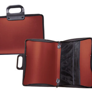 Bolsa Porta Documentos Vermelha c/ Asa e Fecho 400X45X375 mm