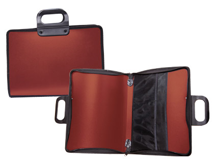 Bolsa Porta Documentos Vermelha c/ Asa e Fecho 400X45X375 mm