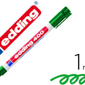 Marcador Edding Marcador Permanente 400 Verde Ponta Redonda 1 mm