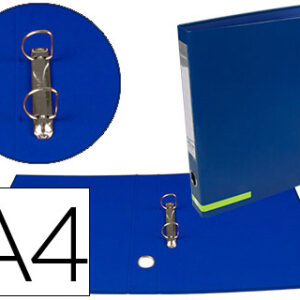Pasta de Arquivo Cor System Cart?o Forrado A4 2 Aneis 25mm Mistos Lombada 40mm s/Caixa Azul