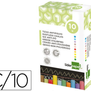 Giz de Anti Po Caixa 10 Unidades Cores Sortidas