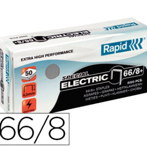 Agrafos Rapid Super Strong Nº 66/8+ Caixa de 5000 Unidades Galvanizados