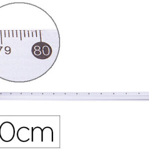 Régua Q-Connect Metalica Alumínio 80cm