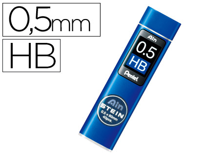 Minas Pentel Ain Stein 0.5 Hb Estojo c/ 40 Minas