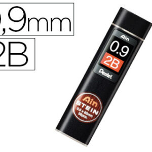 Minas Pentel Ain Stein 0.9 2B Estojo c/ 36 Minas