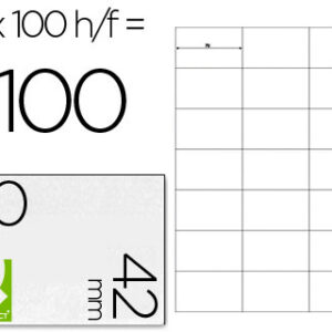 Etiquetas Adesivas Q-Connect Din A4 70 X 42 mm
