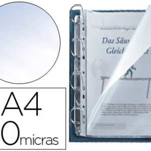 Bolsa Multiperfurada Q-Connect A4 80 Microns Cristal c/ Abertura Superior/Esquerda (25 Unidades)