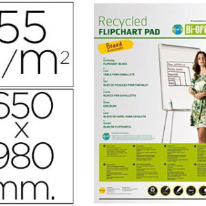 Bloco Congresso Bi-Office Papel Reciclado 55g 650X980 mm