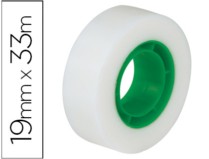 Fita Adesiva Q-Connect 33 Mt X 19 mm Invisivel - Caixa de 8 Unidades