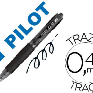 Caneta Pilot G-2 Pixie Preta Tinta Gel Retractil Pega de Borracha