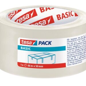 Fita Adesiva Tesa Transparente Basic 66 Mt X 50 mm p/ Embalagem