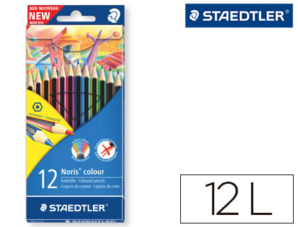 Lápis de Cores Staedtler Wopex Ecologico 12 Cores em Caixa de Cartão