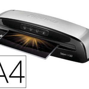 Plastificadora Fellowes Saturn 3I Din A4 2 Rolos Sistema Anti Encravamento Ate 125 Microns