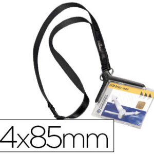 Identificador Durable c/ Cordao Plano Acrilico Diagonal 54X85mm
