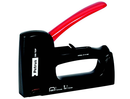 Agrafador Petrus 295 Top Especial Corpo Plastico Usa Agrafos Nº 530 de 6 a 14 mm e Saca-Agrafos