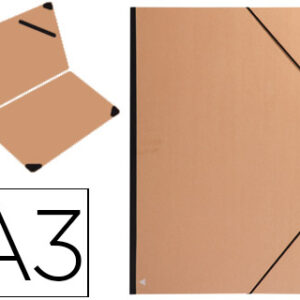 Pasta de Elasticos Clairefontaine Din A3 em Kraft Castanho
