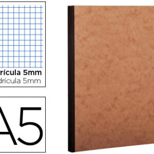Caderno Moleskine Capa Cartolina A5 Quadriculado 96F Kraft