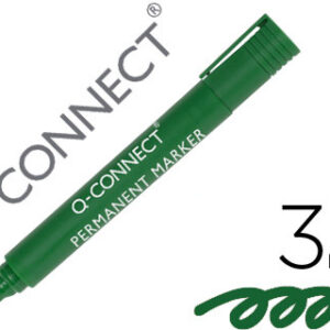 Marcador Q-Connect Permanente Verde Ponta Redonda 3.0 mm