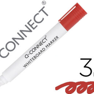 Marcador Q-Connect Quadro Branco Vermelho Ponta Redonda 3.0 mm