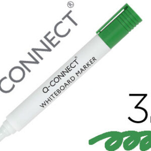 Marcador Q-Connect Quadro Branco Verde Ponta Redonda 3.0 mm