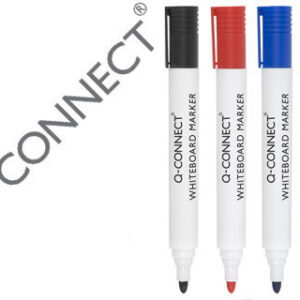 Marcador Q-Connect Quadro Branco Cores Sortidas Ponta Redonda 3.0 mm