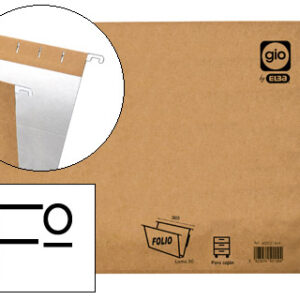 Capa de Suspens?o Gio Folio Visor Superior Cristal Kraft Bicolor Eco Lombada 30 mm