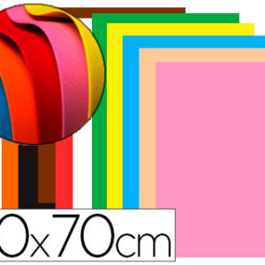 Goma Eva 50X70 cm 60G/M2 Espessura 1,5 mm Cores Sortidas