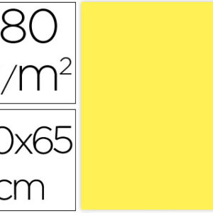 Cartolina 50X65 cm 180G/M2 Amarelo Embalagem de 25 Folhas