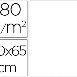Cartolina 50X65 cm 180G/M2 Branco Embalagem de 25 Folhas