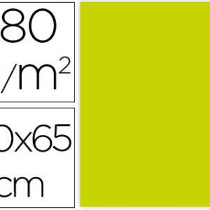 Cartolina 50X65 cm 180G/M2 Verde Pistacho Embalagem de 25 Folhas