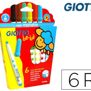 Marcador Giotto Bebe Caixa de 6 Cores