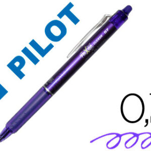 Caneta Pilot Frixion Clicker Apagavel 0,7 mm Cor Violeta em Blister