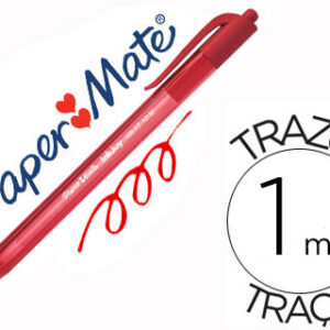 Caneta Paper Mate Inkjoy 100 Retratil Ponta Media Vermelho