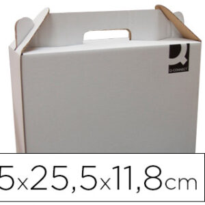 Caixa Q-Connect Tipo Mala c/ Asa Cart?o p/ Envio e Transporte Cor Castanho 350X118X255 mm