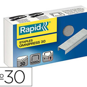 Agrafos Rapid Omnipress 30 Caixa de 1000 Unidades Galvanizados