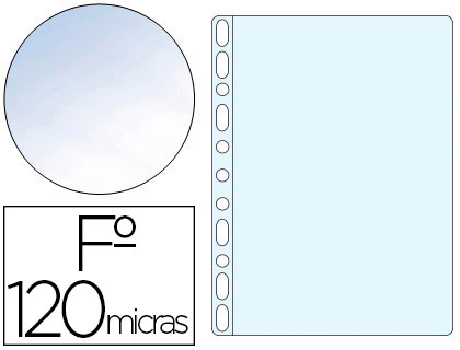 Bolsa Catalogo Q-Connect Folio 120 Microns Cristal (10 Unidades)