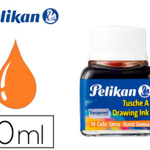 Tinta Da China Pelikan Frasco 10ml N? 14 Siena Tostada