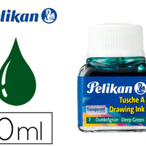 Tinta Da China Pelikan Frasco 10ml Nº 7 Verde Escuro
