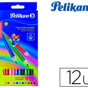Estojo Pelikan de Cartão c/ 12 Lápis de Cores Aguarelaveis 3mm