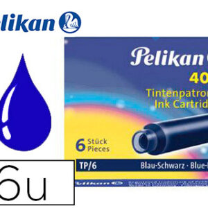 Cartucho Pelikan Tp6 Azul/Preto