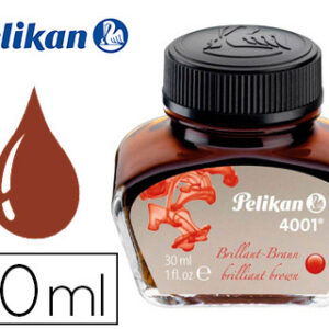 Tinta Pelikan 4001 , 30 ml Castanho Brilhante