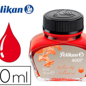 Tinta Pelikan 4001 30ml Vermelho Brilhante