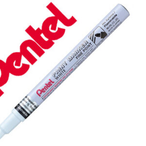 Marcador Pentel Permanente Msp10-W Branco p/ Pinturas Decorativas Ponta Media