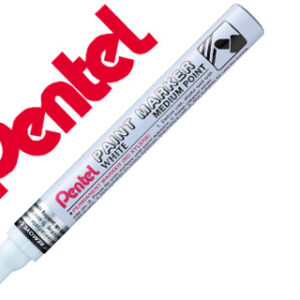 Marcador Pentel Permanente mmp10-W Branco p/ Pinturas Decorativas Ponta Grossa