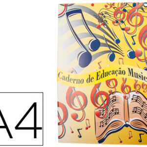 Caderno de Musica A4 Agrafado 60g 20F